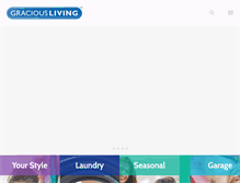 Tablet Screenshot of graciousliving.com